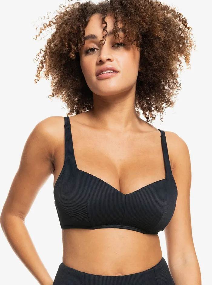 Roxy Bikini Tops Love The Sun Ray Bikini Top Anthracite 8211 Womens
