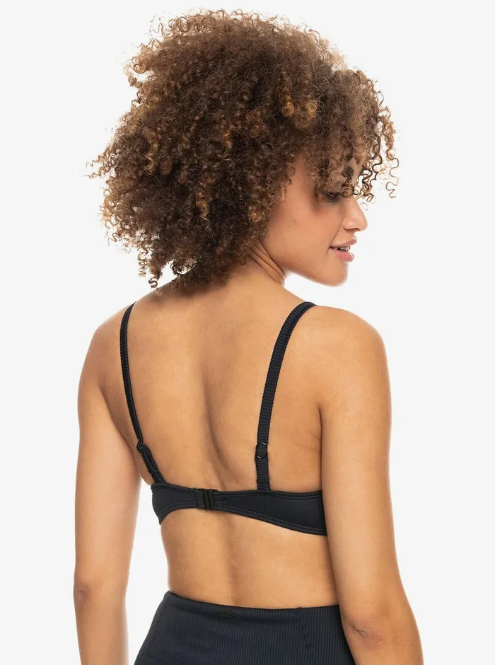 Roxy Bikini Tops Love The Sun Ray Bikini Top Anthracite 8211 Womens