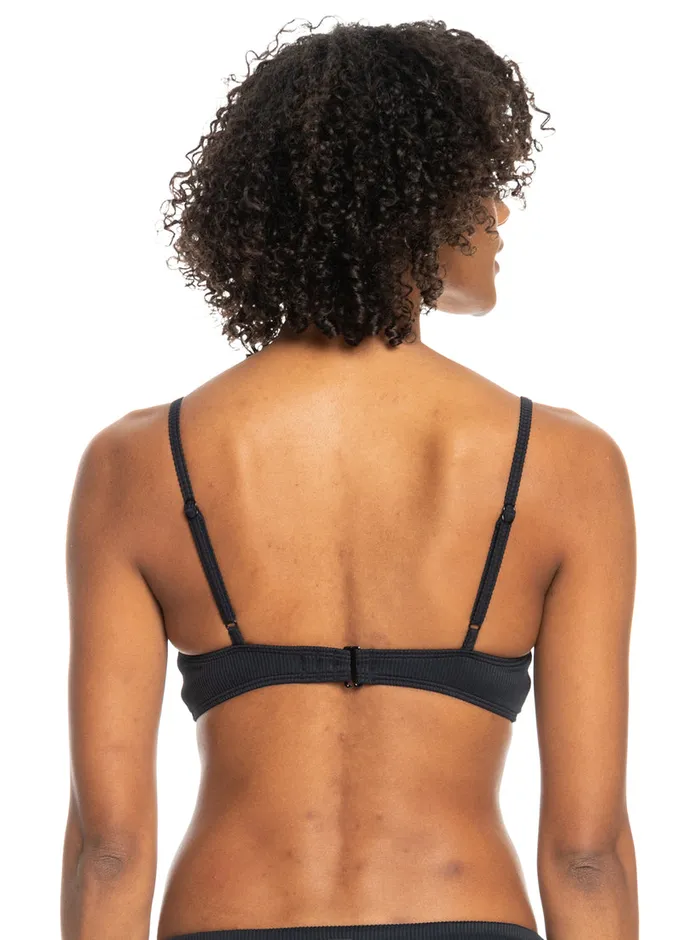 Roxy Bikini Tops Love The Surf Knot Bikini Top Anthracite 8211 Womens