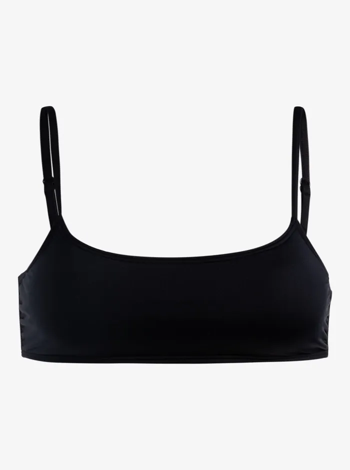 Roxy Bikini Tops Solid Beach Classics Bralette Bikini Top Anthracite 8211 Womens