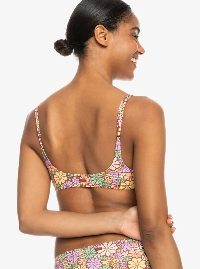 Roxy Bikinis All About Sol Bralette Bikini Top Root Beer All About Sol Mini 8211 Womens