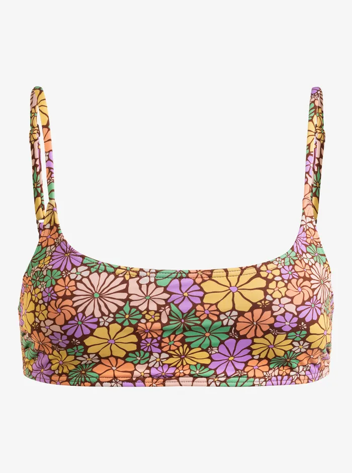 Roxy Bikinis All About Sol Bralette Bikini Top Root Beer All About Sol Mini 8211 Womens