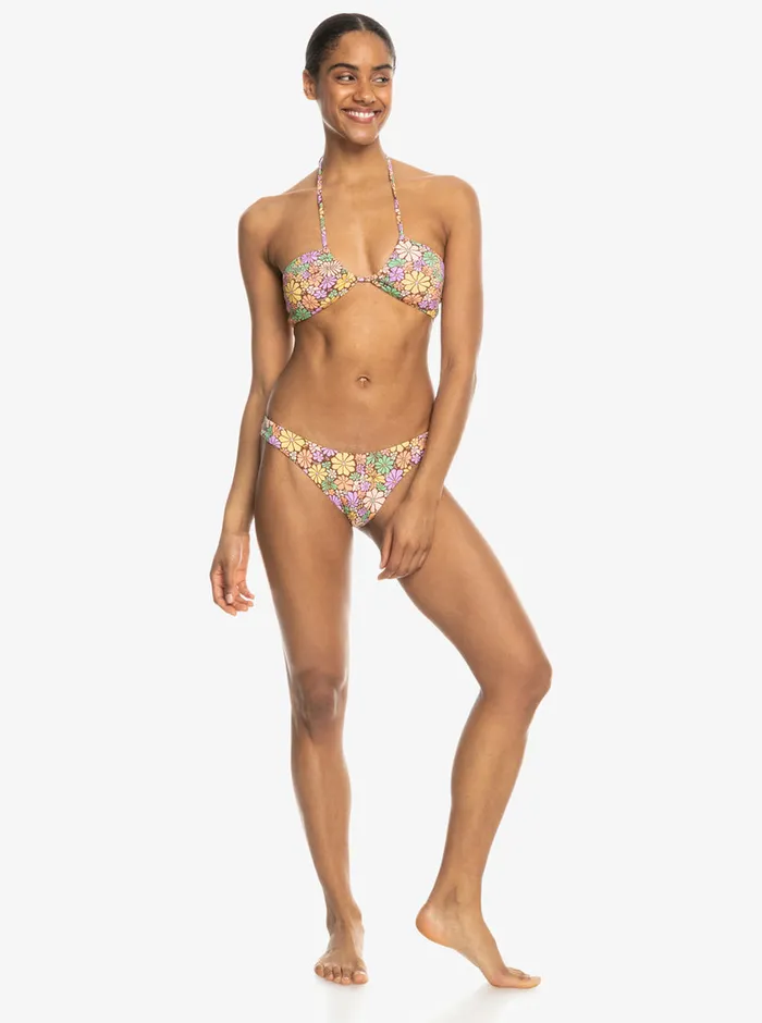 Roxy Bikinis All About Sol High Leg Moderate Bikini Bottoms Root Beer All About Sol Mini 8211 Womens