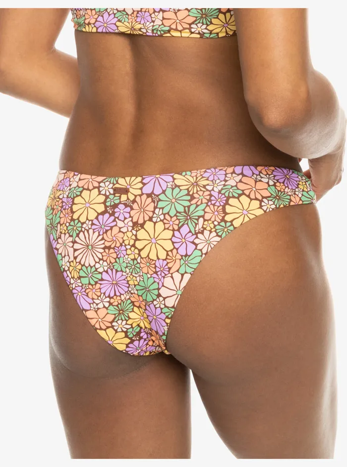 Roxy Bikinis All About Sol High Leg Moderate Bikini Bottoms Root Beer All About Sol Mini 8211 Womens