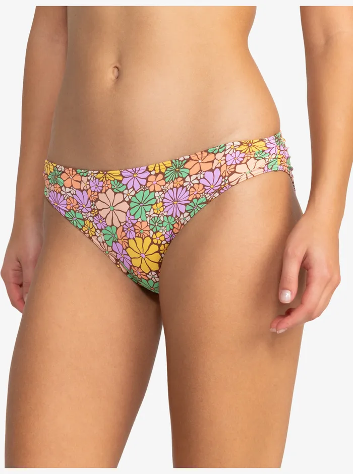 Roxy Bikinis All About Sol Hipster Bikini Bottoms Root Beer All About Sol Mini 8211 Womens