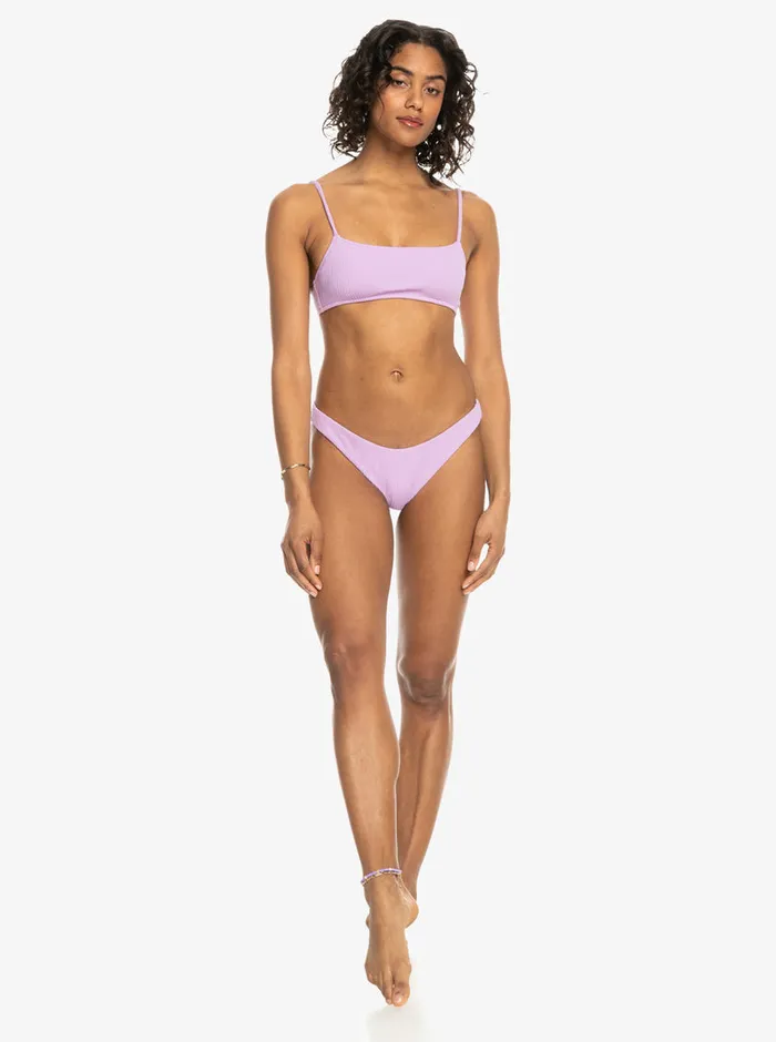 Roxy Bikinis Aruba High Leg Cheeky Bikini Bottoms Crocus Petal 8211 Womens