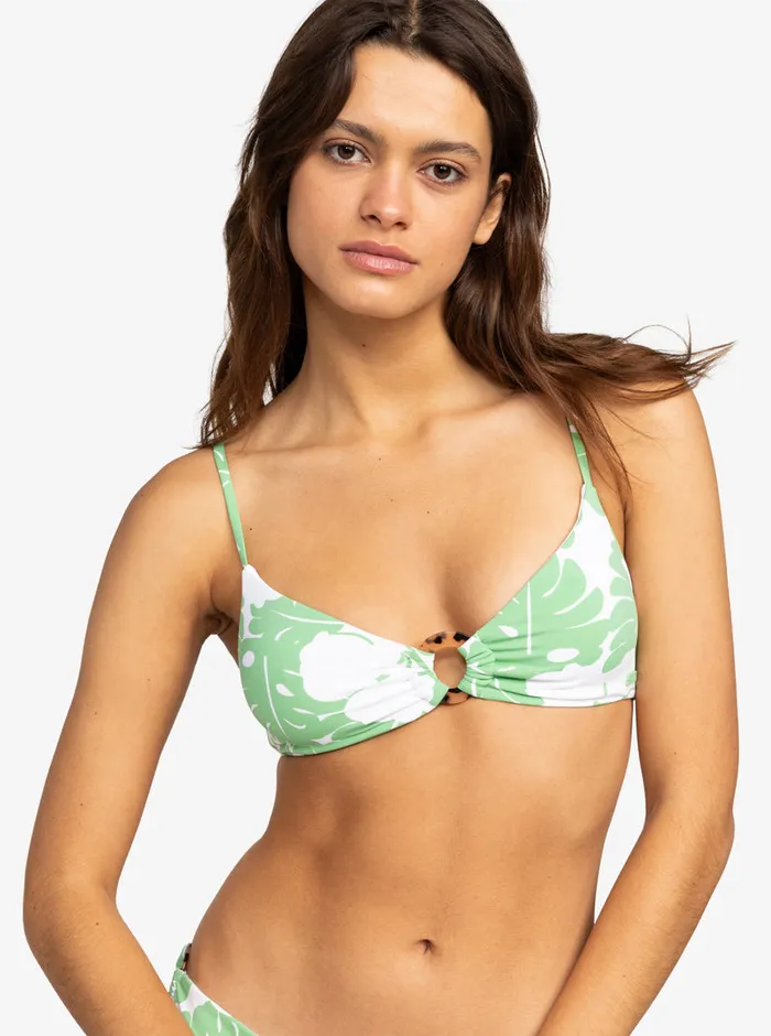 Roxy Bikinis OG Fixed Triangle Bikini Top Zephyr Green Og Roxy Small 8211 Womens