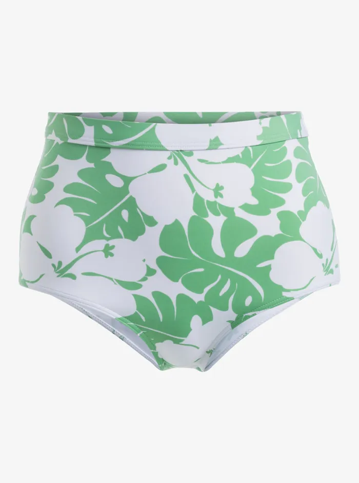 Roxy Bikinis OG High Waist Shorty Bikini Bottoms Zephyr Green Og Roxy Small 8211 Womens