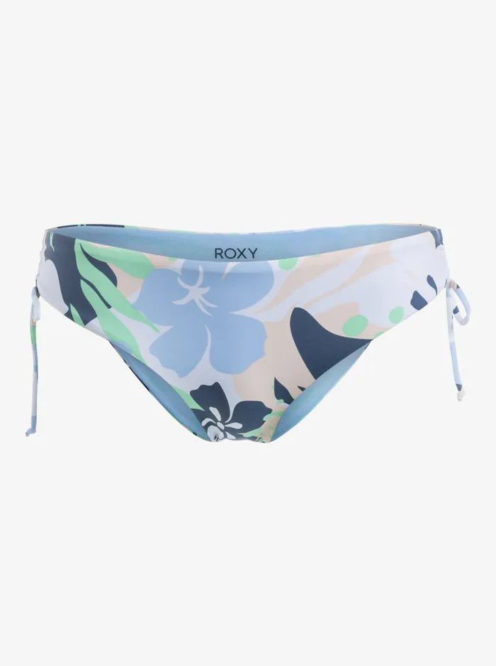 Roxy Bikinis Printed Beach Classics Hipster SideTie Bikini Bottoms Vintage Indigo Archive Roxy 8211 Womens