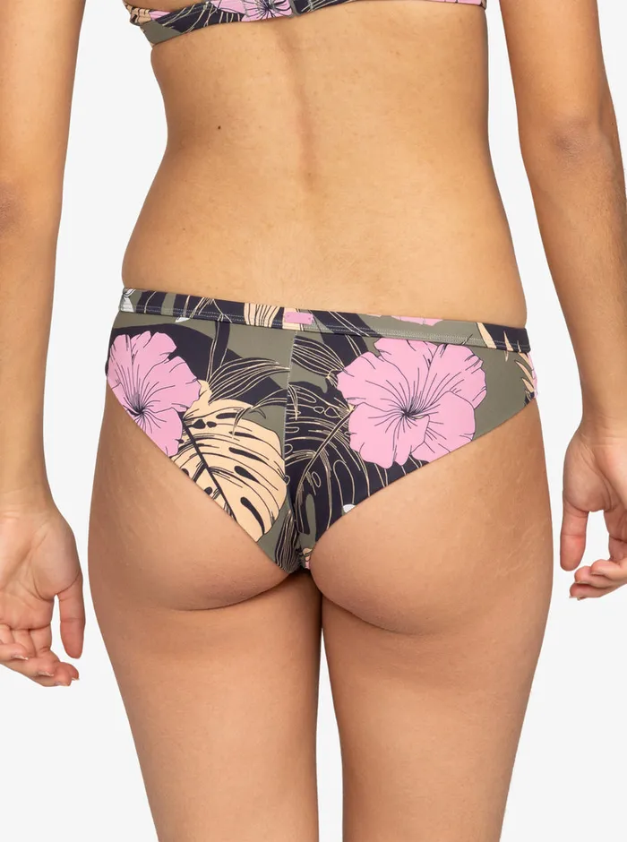 Roxy Bikinis Pro The Snap Turn Cheeky Bikini Bottoms Anthracite Classic Pro Surf 8211 Womens