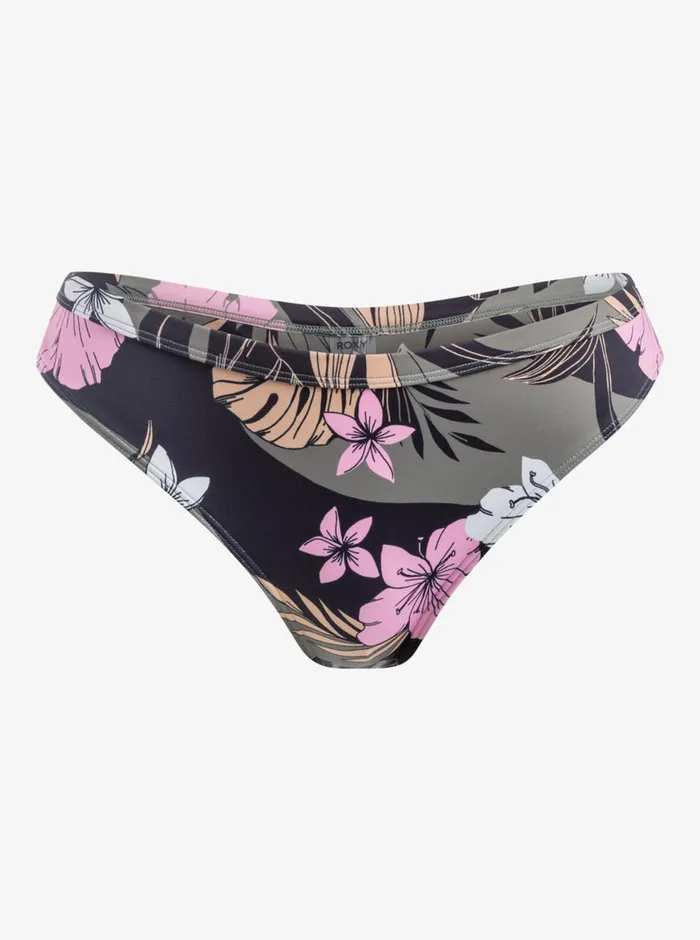 Roxy Bikinis Pro The Snap Turn Cheeky Bikini Bottoms Anthracite Classic Pro Surf 8211 Womens