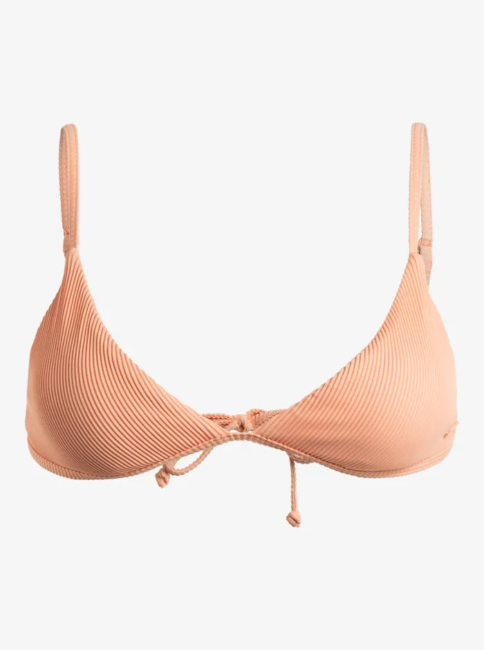Roxy Bikinis Rib Love The Quiver Bikini Top Salmon 8211 Womens