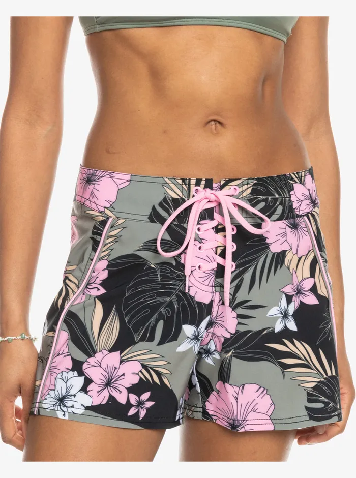 Roxy Boardshorts Pro The 93 Win Printed Boardshorts Anthracite Classic Pro Surf 8211 Womens