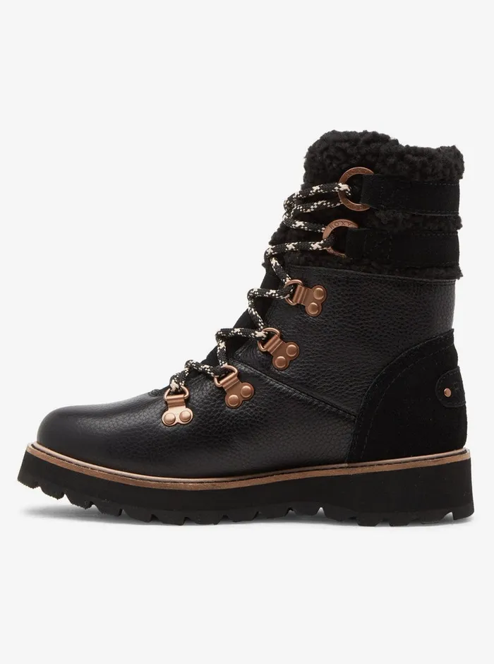Roxy Boots Brandi LaceUp Boots Black 8211 Womens