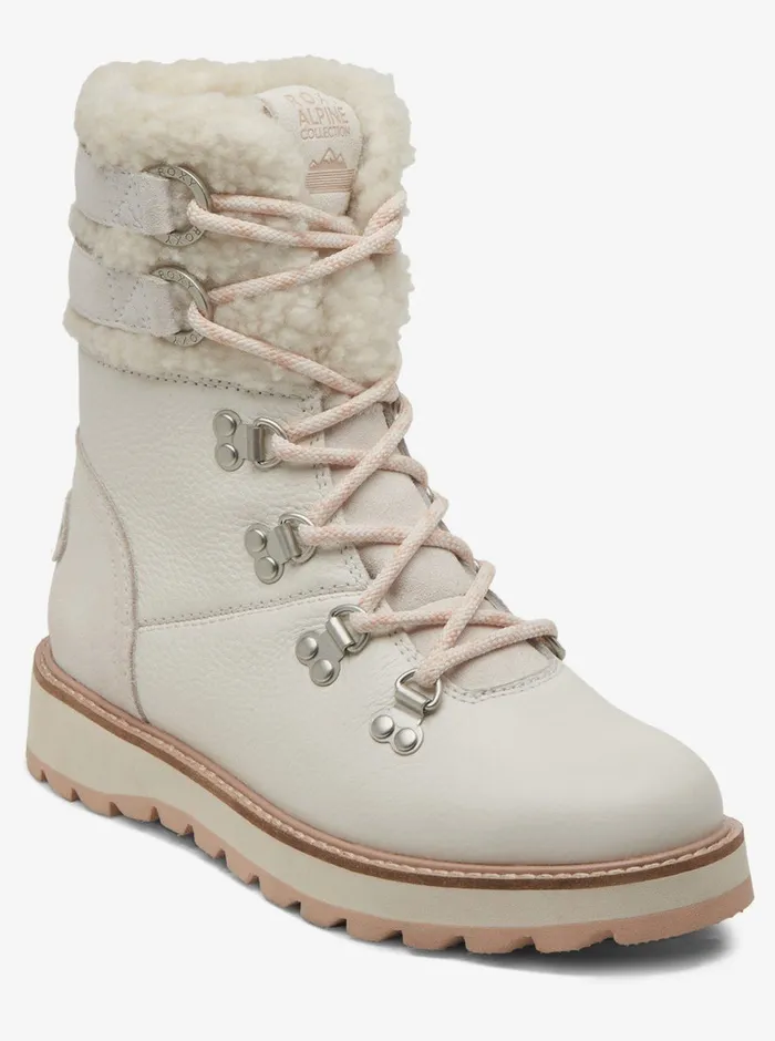 Roxy Boots Brandi LaceUp Boots Off White 8211 Womens