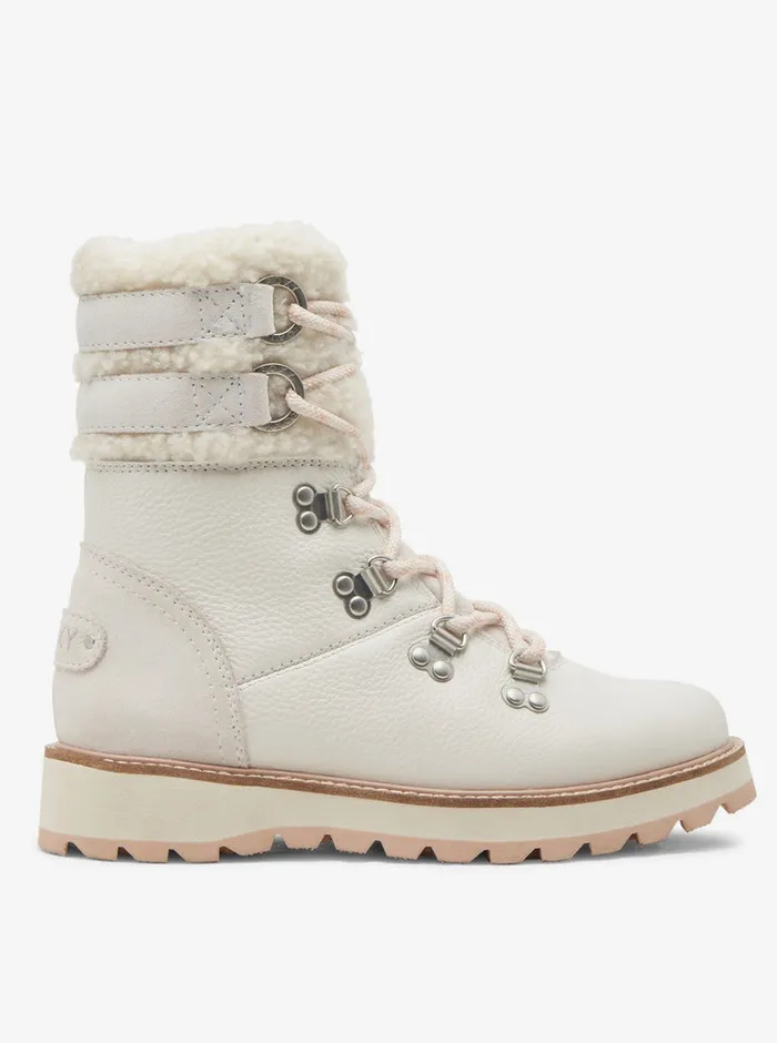 Roxy Boots Brandi LaceUp Boots Off White 8211 Womens