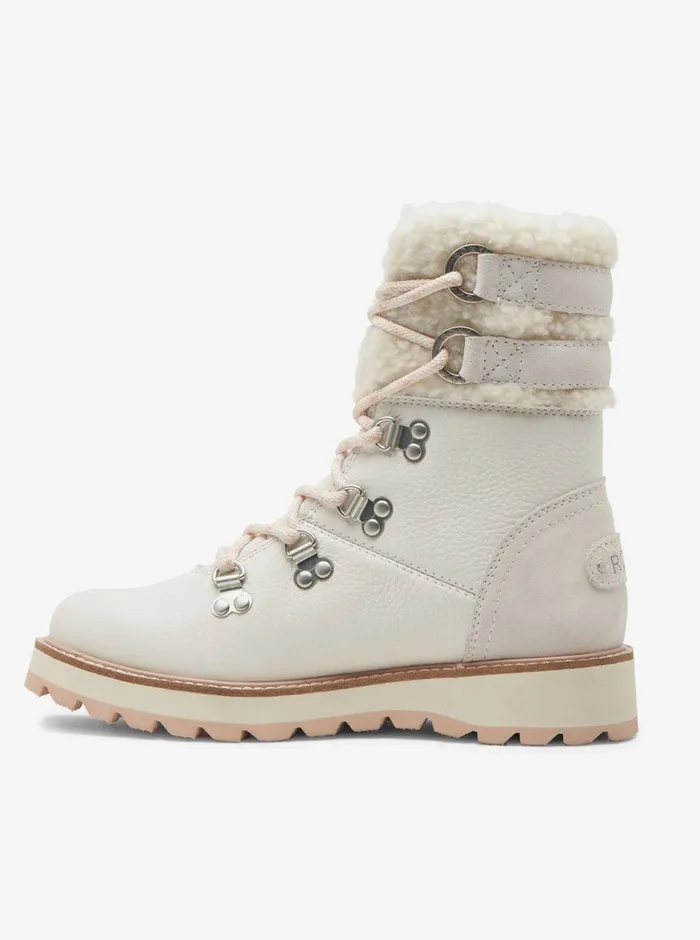Roxy Boots Brandi LaceUp Boots Off White 8211 Womens