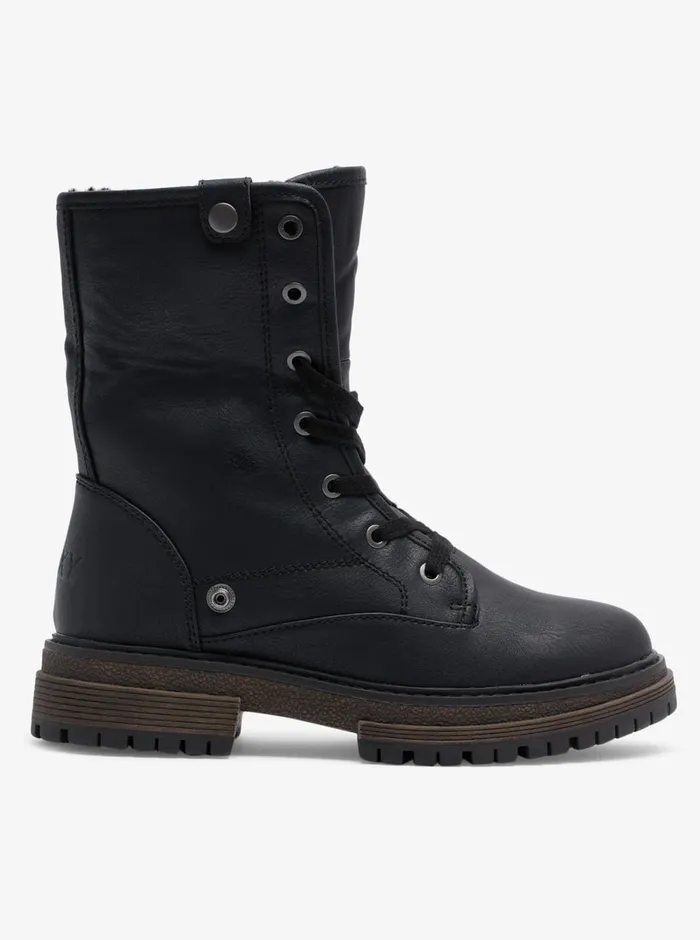 Roxy Boots Bruna LaceUp Boots Black 8211 Womens