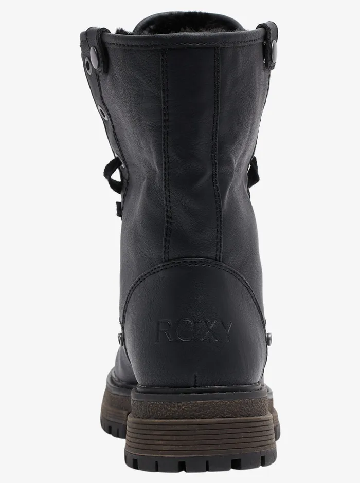Roxy Boots Bruna LaceUp Boots Black 8211 Womens