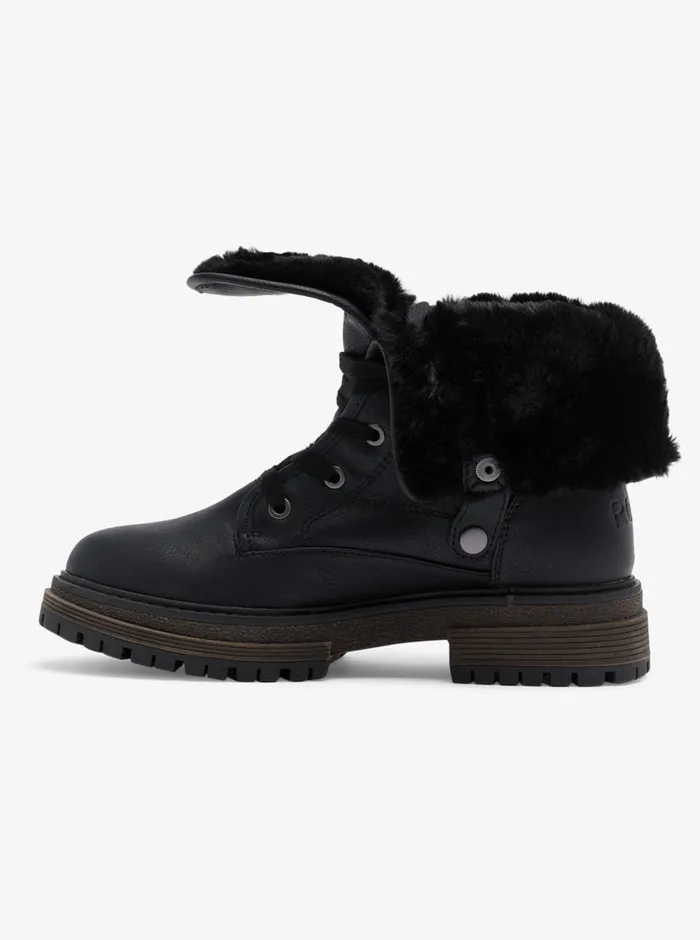 Roxy Boots Bruna LaceUp Boots Black 8211 Womens