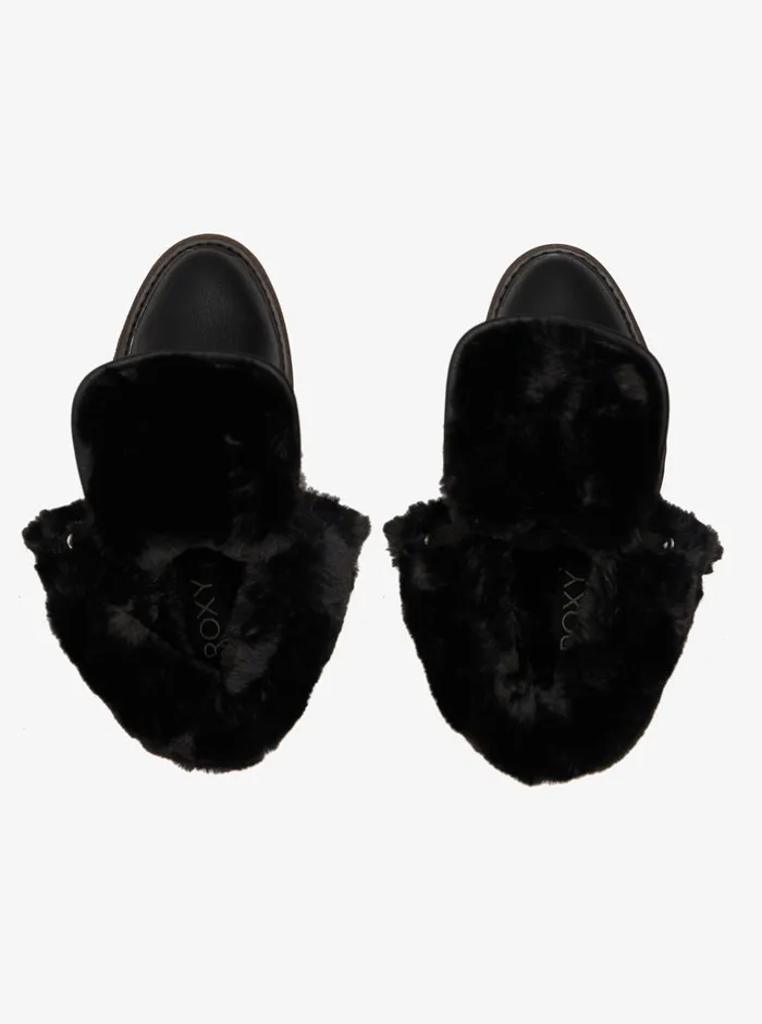 Roxy Boots Bruna LaceUp Boots Black 8211 Womens