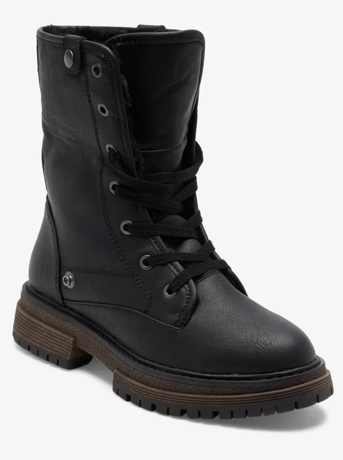 Roxy Boots Bruna LaceUp Boots Black 8211 Womens