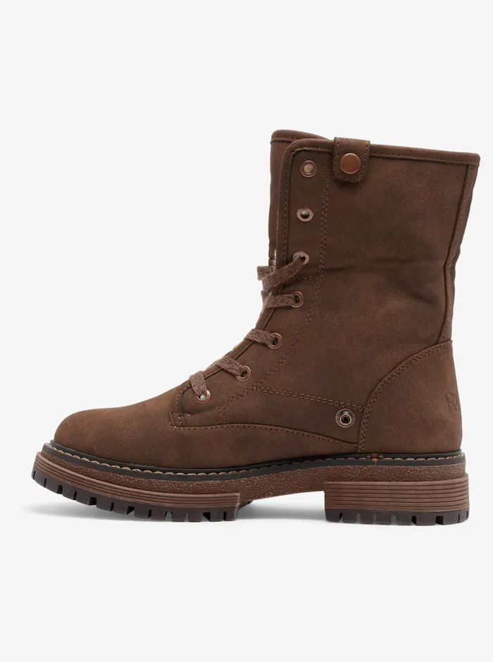 Roxy Boots Bruna LaceUp Boots Chocolate 8211 Womens