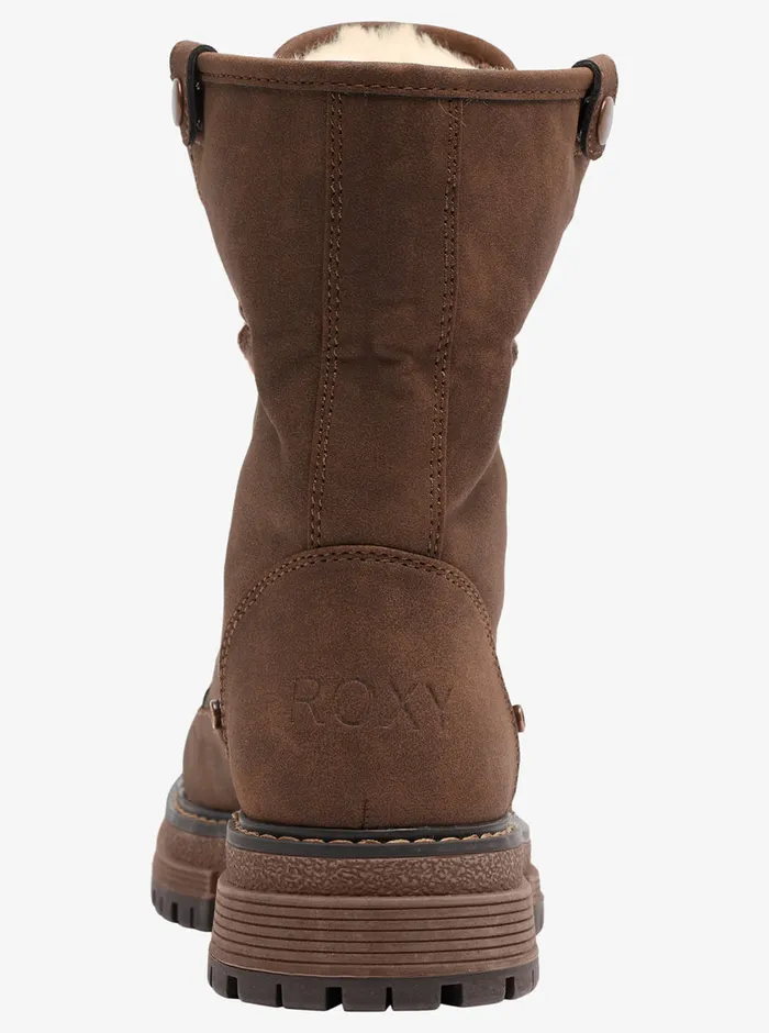 Roxy Boots Bruna LaceUp Boots Chocolate 8211 Womens