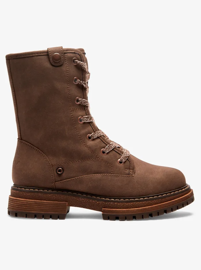 Roxy Boots Bruna LaceUp Boots Chocolate 8211 Womens