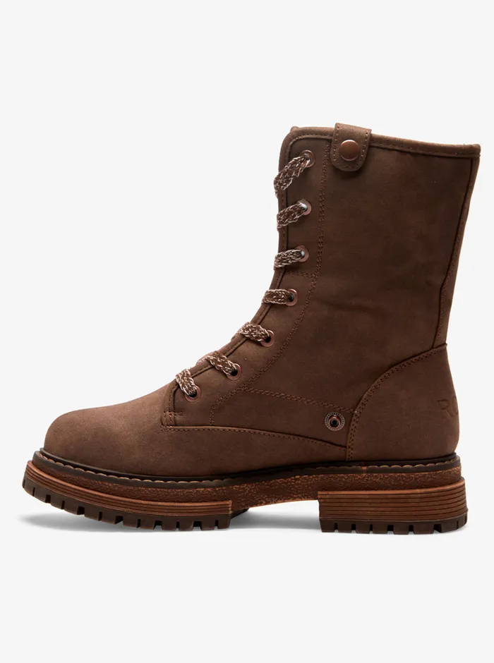 Roxy Boots Bruna LaceUp Boots Chocolate 8211 Womens