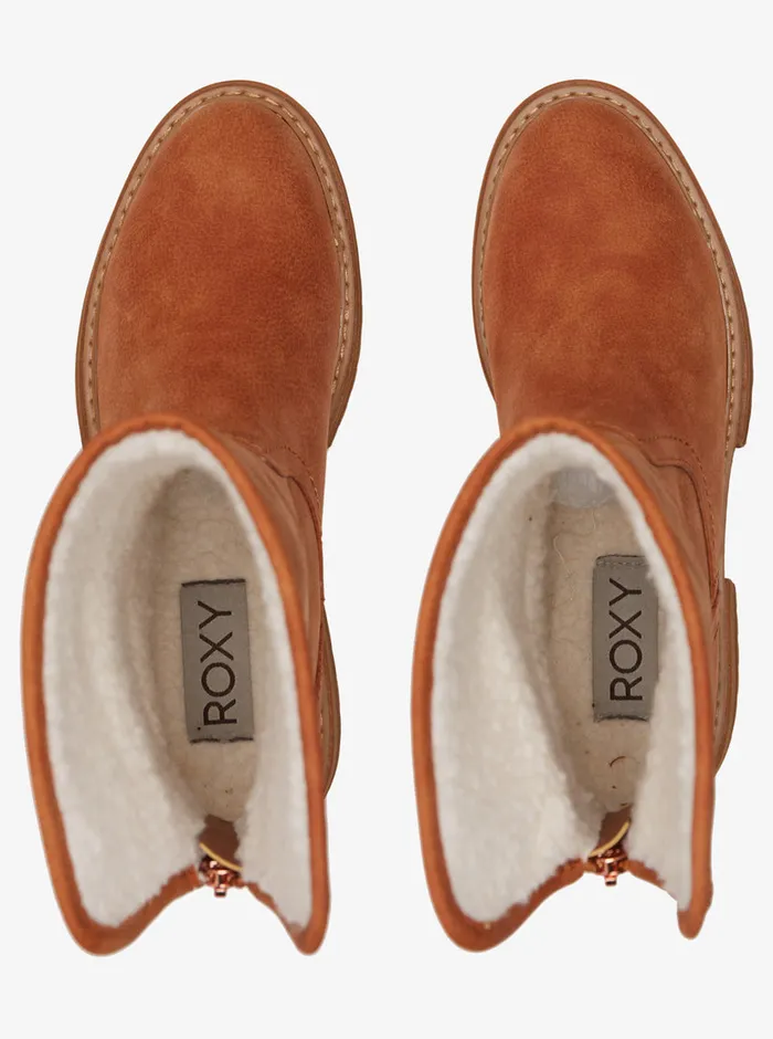 Roxy Boots Fall SlipOn Boots Tan 8211 Womens