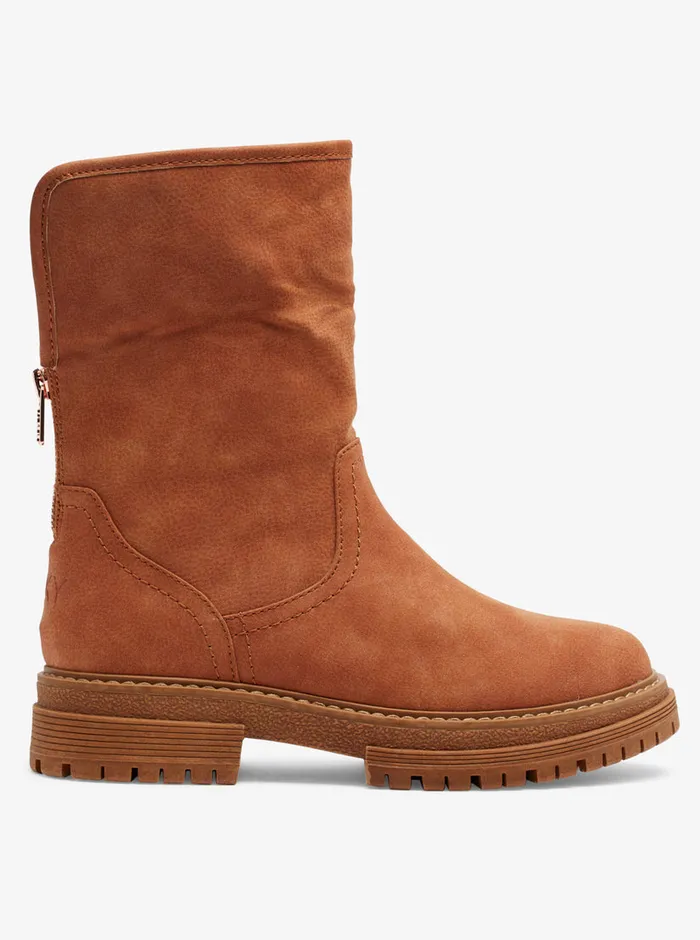 Roxy Boots Fall SlipOn Boots Tan 8211 Womens