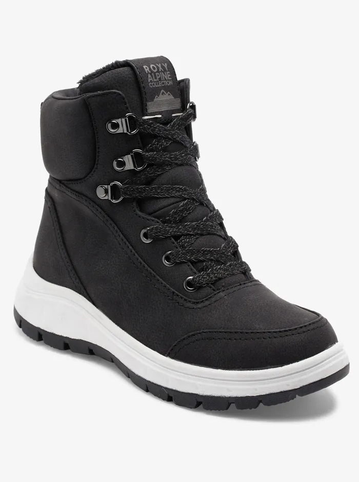 Roxy Boots Karmel LaceUp Boots Black 8211 Womens