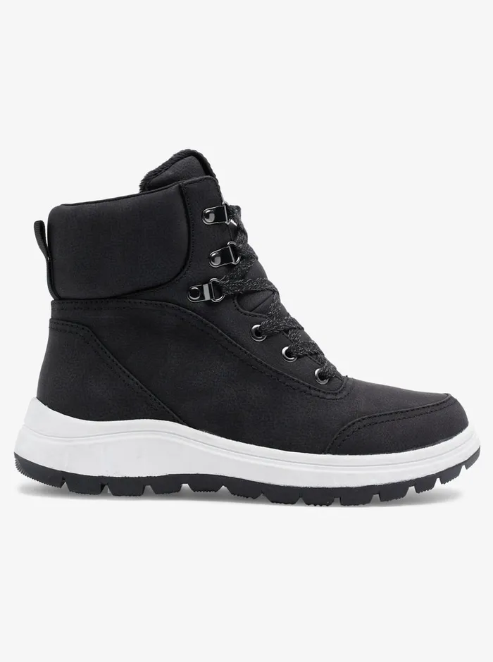 Roxy Boots Karmel LaceUp Boots Black 8211 Womens