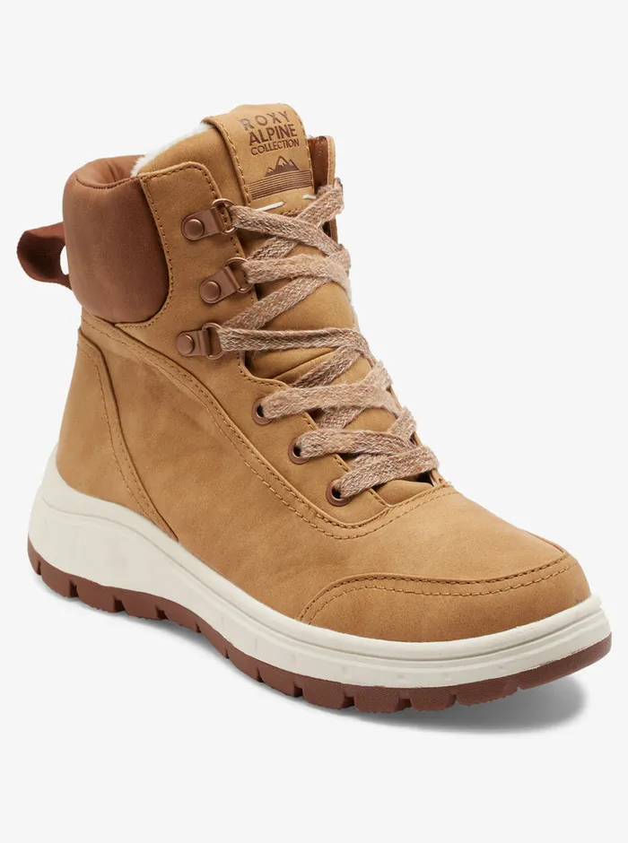 Roxy Boots Karmel LaceUp Boots Tan 8211 Womens