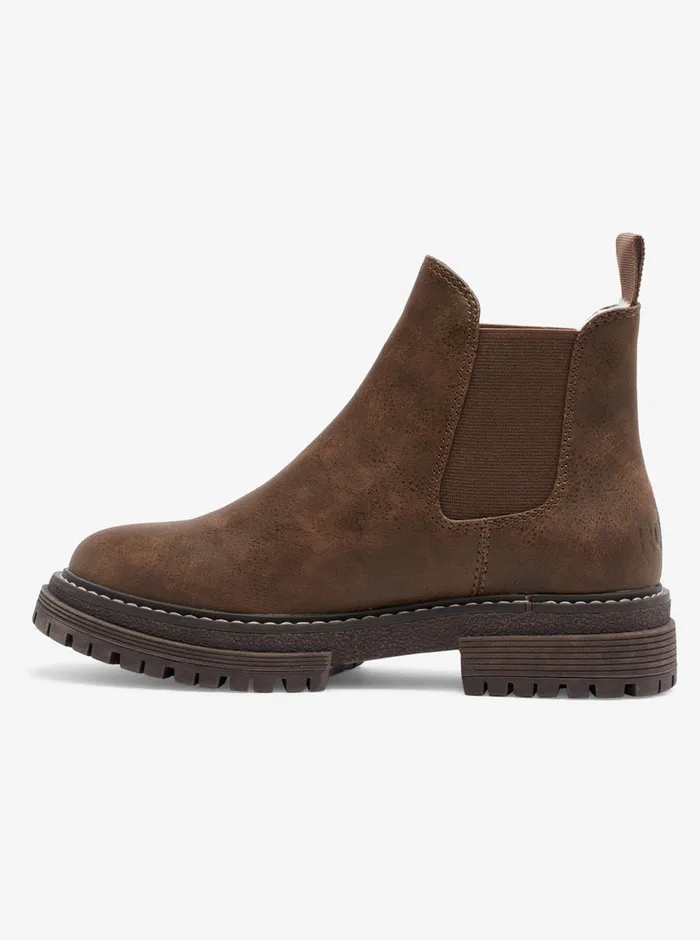 Roxy Boots Lorena Chelsea SlipOn Boots Brown 8211 Womens