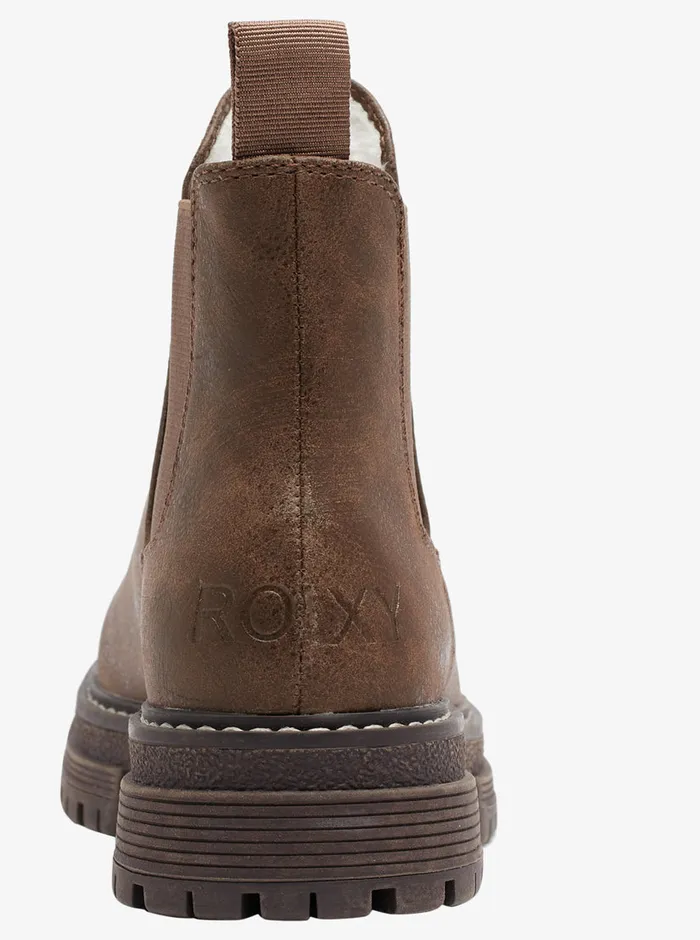 Roxy Boots Lorena Chelsea SlipOn Boots Brown 8211 Womens