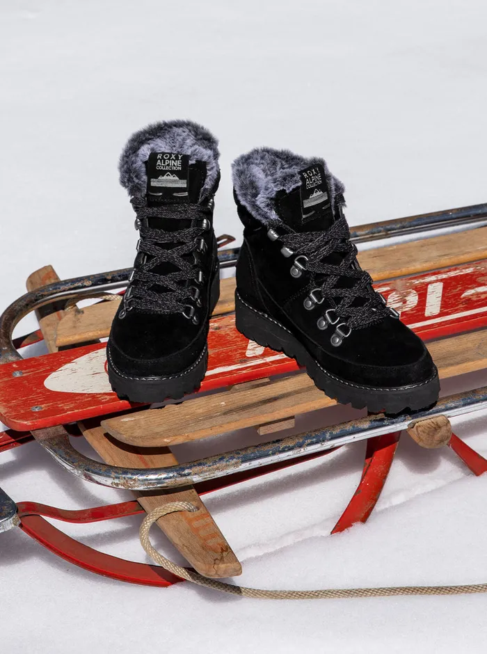 Roxy Boots Sadie LaceUp Boots Anthracite 8211 Womens