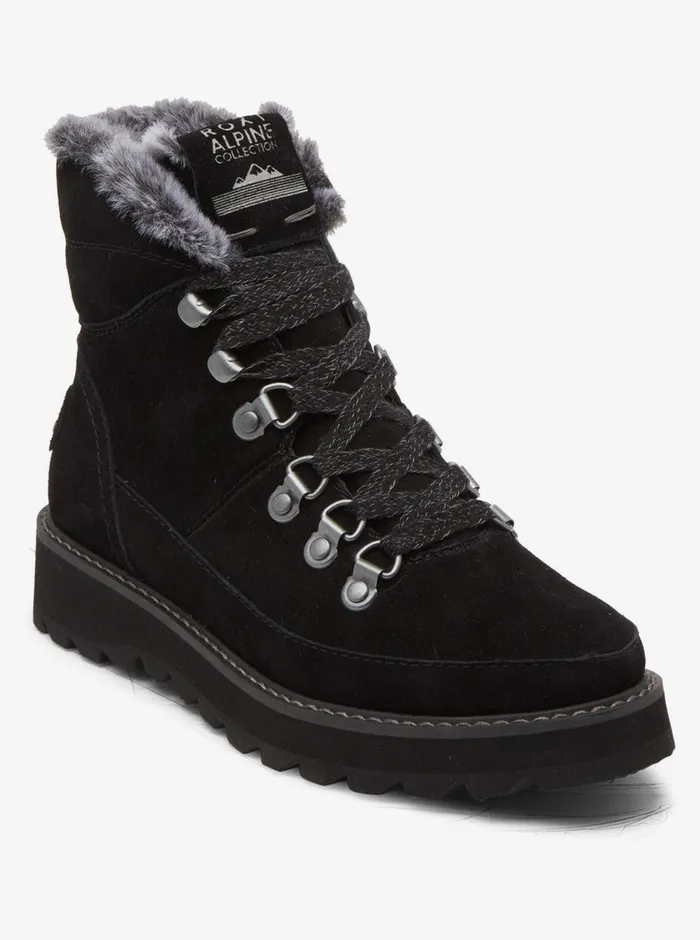 Roxy Boots Sadie LaceUp Boots Anthracite 8211 Womens