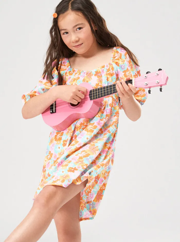 Roxy Dresses and Rompers 416 Running Nights Dress Autumn Sunset Floraya 8211 Girls