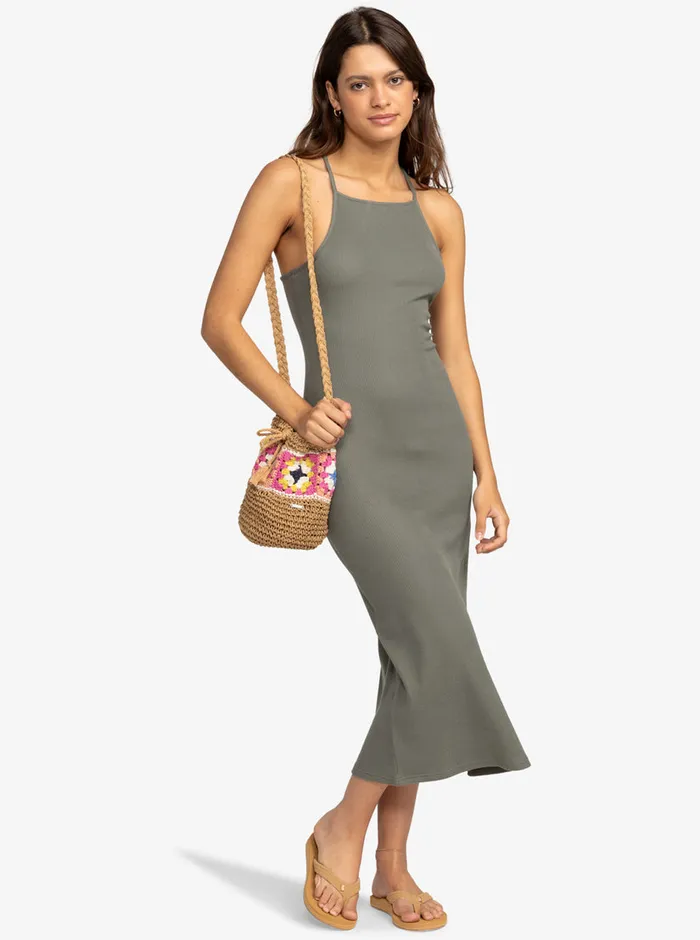 Roxy Dresses Breathe For You Dress Agave Green 8211 Womens