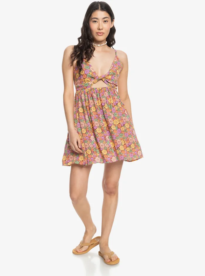 Roxy Dresses Evening Glow Again Dress Root Beer All About Sol Mini 8211 Womens