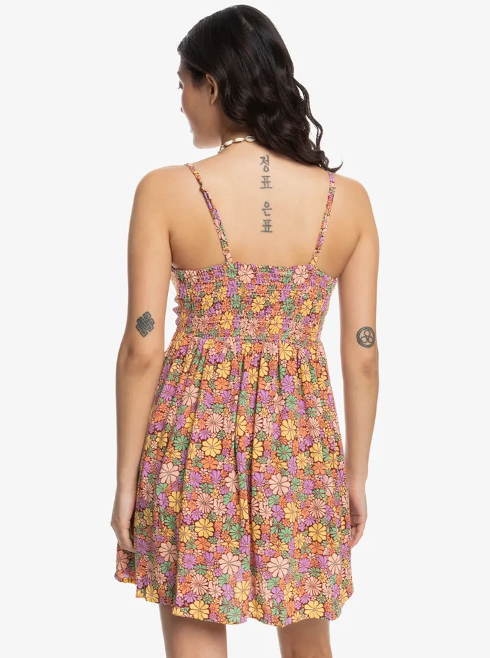 Roxy Dresses Evening Glow Again Dress Root Beer All About Sol Mini 8211 Womens