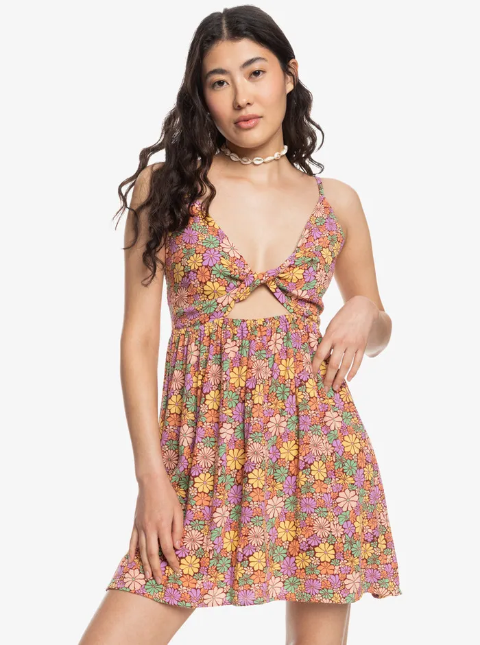 Roxy Dresses Evening Glow Again Dress Root Beer All About Sol Mini 8211 Womens