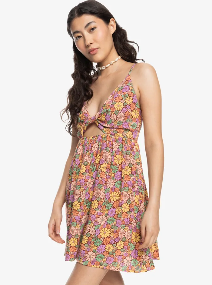 Roxy Dresses Evening Glow Again Dress Root Beer All About Sol Mini 8211 Womens