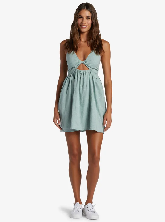 Roxy Dresses Evening Glow Strappy Mini Dress Blue Surf 8211 Womens
