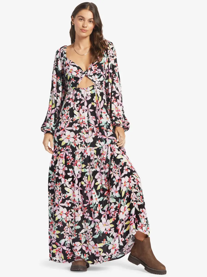 Roxy Dresses On Holiday Maxi Dress Anthracite New Life 8211 Womens