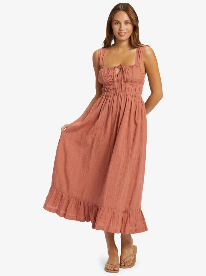 Roxy Dresses Paradise Winds Dress Cedar Wood 8211 Womens