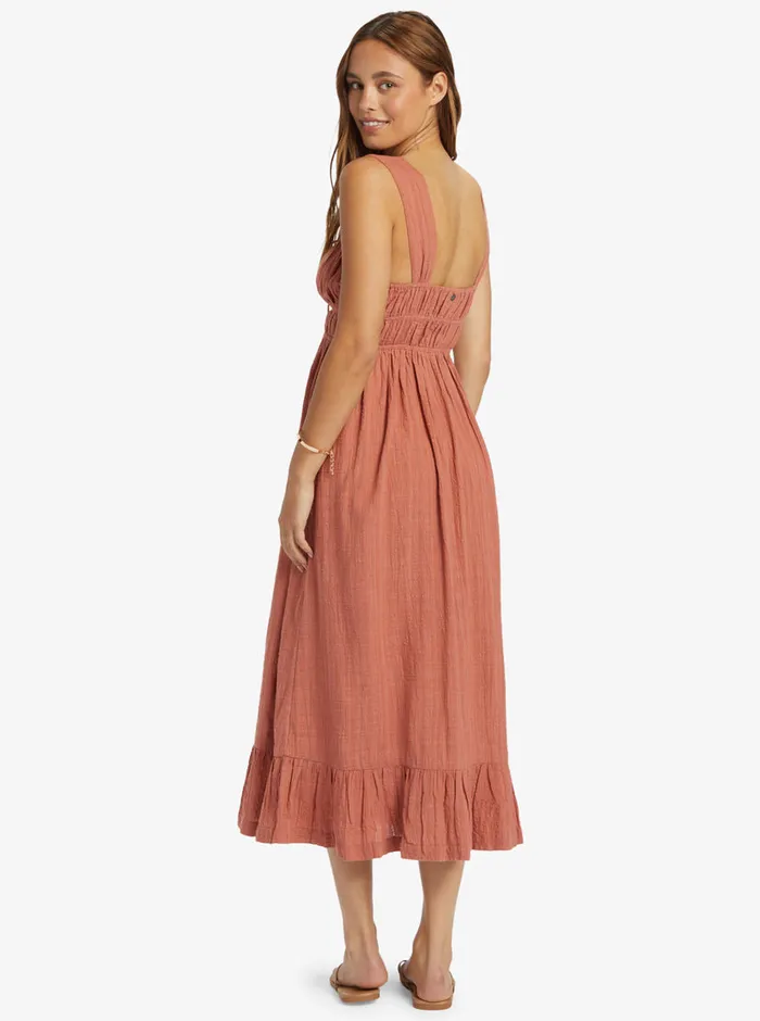 Roxy Dresses Paradise Winds Dress Cedar Wood 8211 Womens