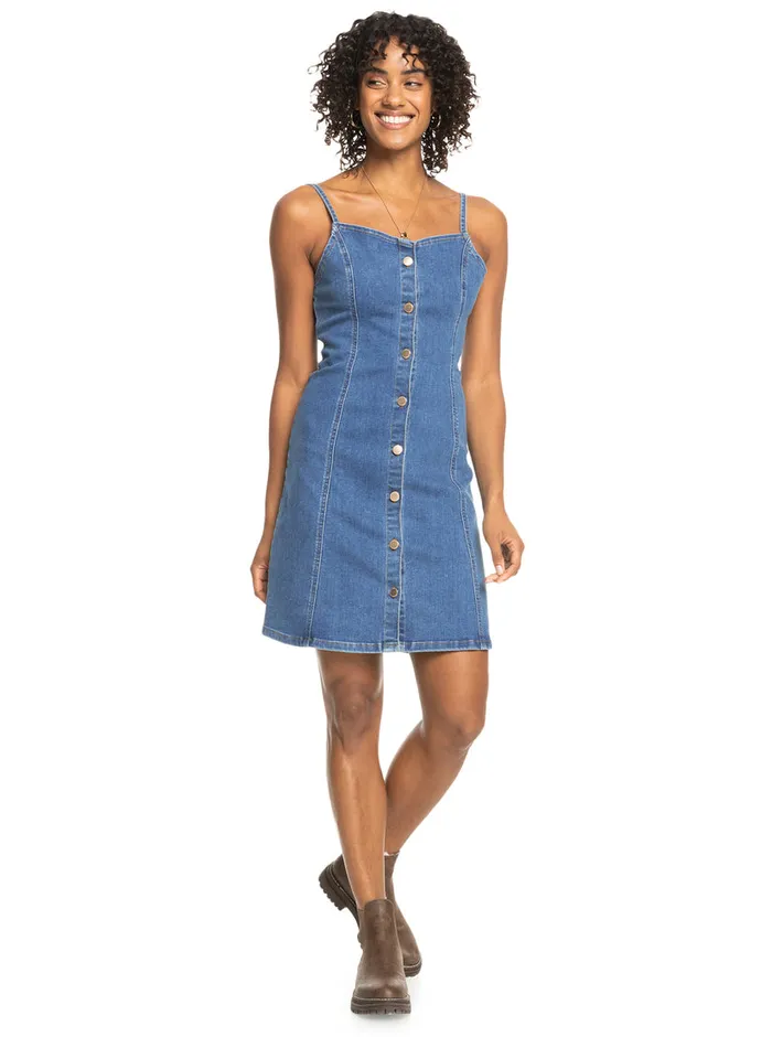 Roxy Dresses Some Dance Strappy Dress Medium Blue 8211 Womens